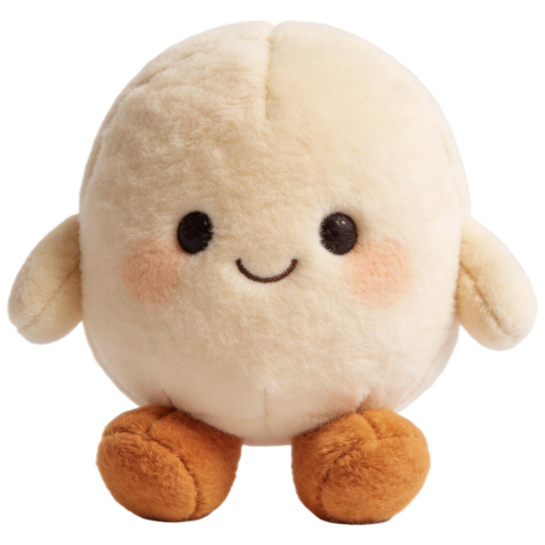 Creamy Beige Smiling Plush Toy(24 Inches)