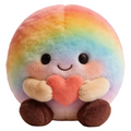 Rainbow Heart-Holding Plush Toy(24 Inches)