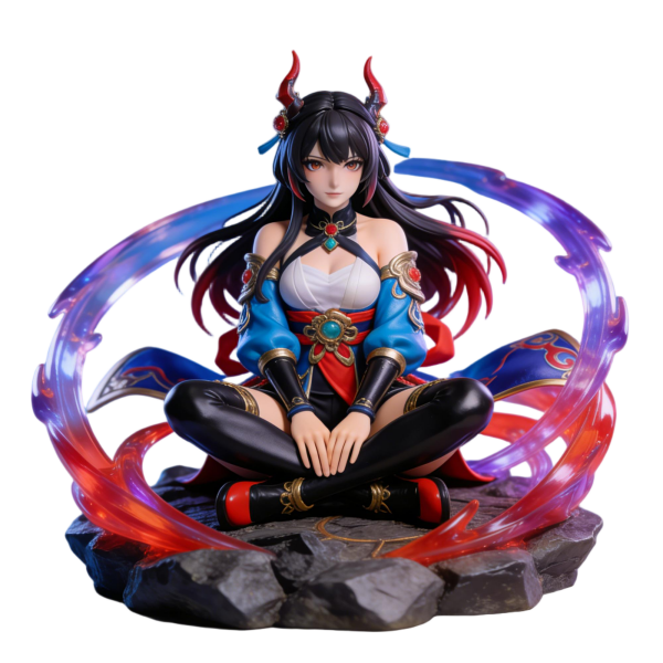 Horned Ancient Style Female Character Statue（8–12 cm）